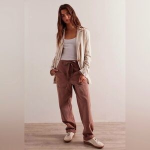 Free People We The Free Hayden Pull On Brown Cargo Pants